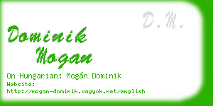dominik mogan business card