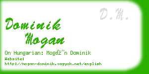 dominik mogan business card